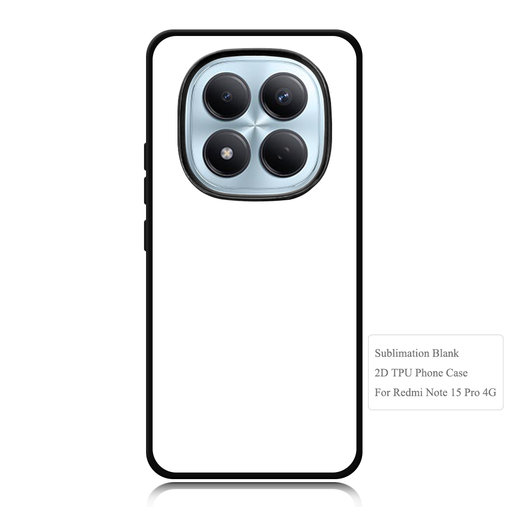 Sublimation Phone Cases for Redmi Note 15 Pro,Note 15 Pro Plus, Note 13,Note 14 Heat Transfer 2D TPU Phone Back Cover With Aluminum Sheet For DIY Customization