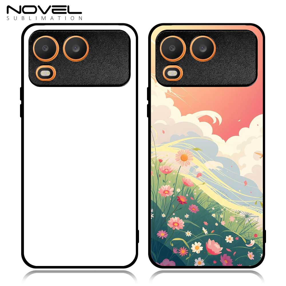 Smooth Sides!!! For Itel A200, Itel Super 26 Ultra, City 100, S24 2D TPU Phone Case Soft Silicone Phone Shell With Aluminum Insert for Sublimation Printing