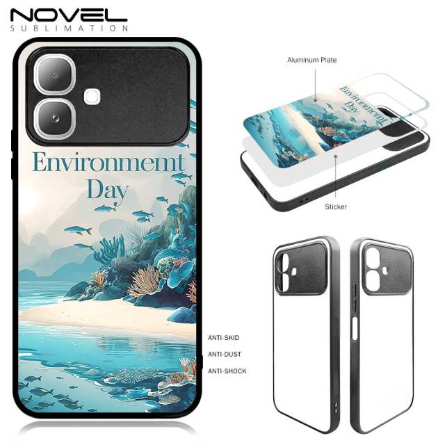 New Arrival Sublimation 2D TPU Phone Case for Infinix Smart 20, Hot 60, Hot 60i, Smart 10, Hot 50i/Smart 9 with Aluminum Insert