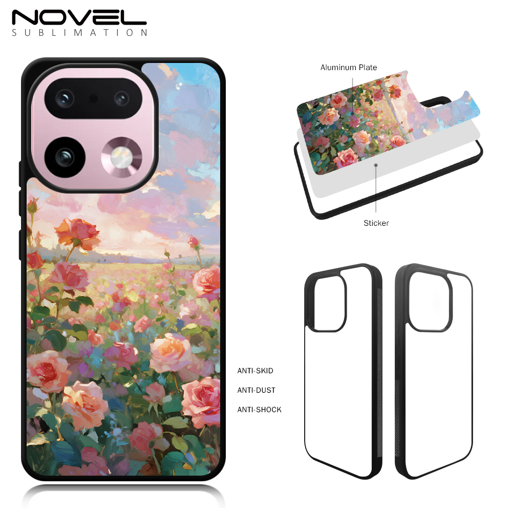 For Realme 16 Pro+ Sublimation Customized 2D TPU Phone Case With Metal Insert Phone Cover Anti-Slip Design