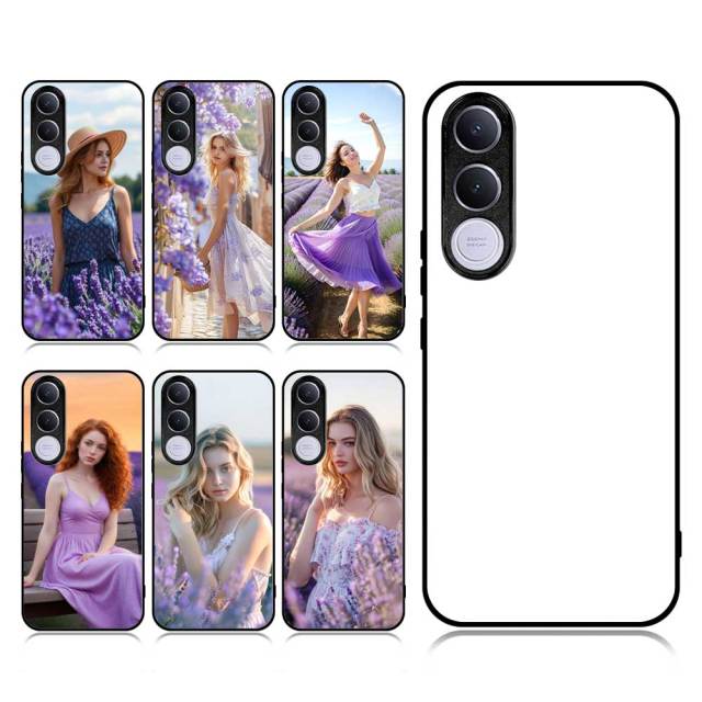 For Vivo V70 FE, V50,V40 Lite 5G,V30E 5G,Vivo Y18 4G,Y38 5G,Y29 4G,Y200I 5G DIY Logo Sublimation Blank 2D TPU Phone Case With Aluminum Insert