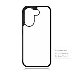 Sublimation 2D TPU Phone Case for Redmi Turbo 5 DIY Phone Cover With Aluminum Sheet