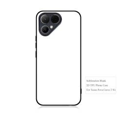 Smooth Sides!!! For Tecno Pova Curve 2, Pova Curve 2D TPU Phone Case With Aluminum Insert For Sublimation Printing