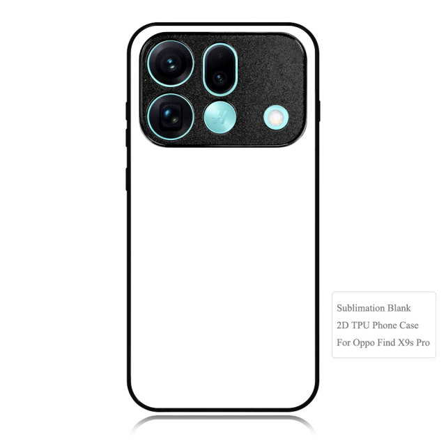Sublimation Phone Case for Oppo Find X9S Pro Sublimation Blank 2D TPU Phone Case With Aluminum Insert