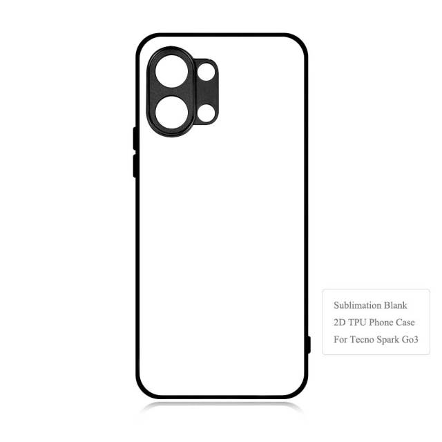 Smooth Sides!!! For Tecno Pova Curve 2, Pova Curve 2D TPU Phone Case With Aluminum Insert For Sublimation Printing