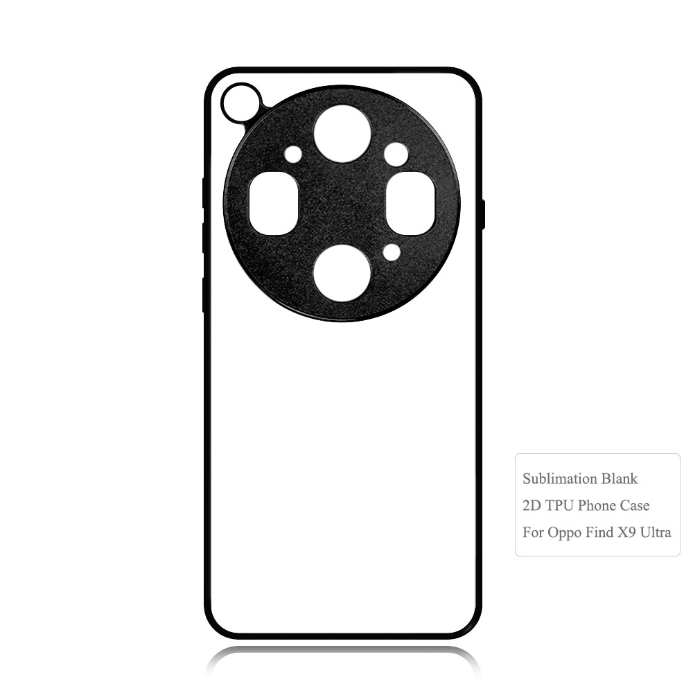 Sublimation Phone Case for Oppo Find X9S Pro Sublimation Blank 2D TPU Phone Case With Aluminum Insert