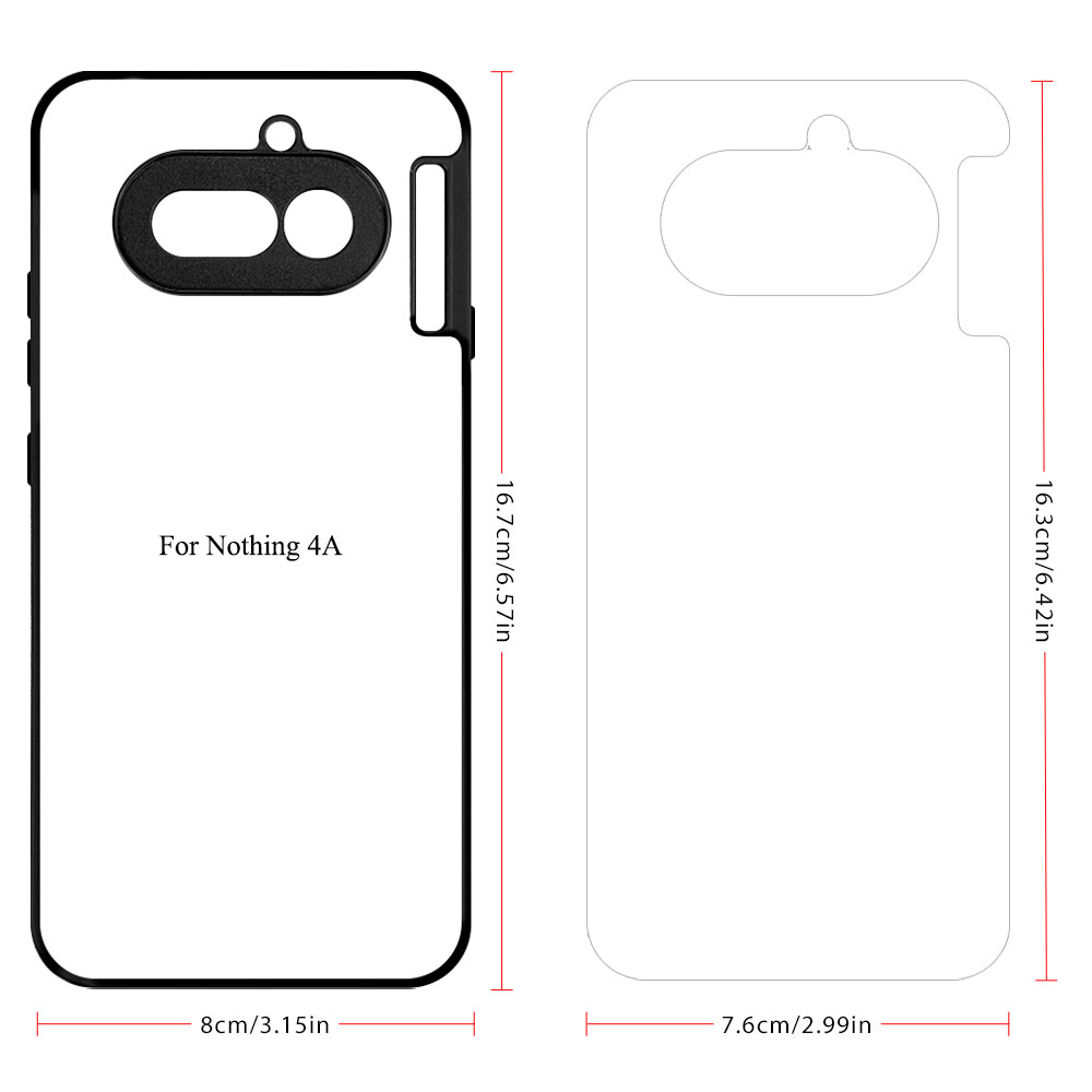 Sublimation 2D TPU Phone Case For Nothing Phone 4A, Nothing Phone 3A ProSoft Rubber Heat Press DIY Printing Phone Cover