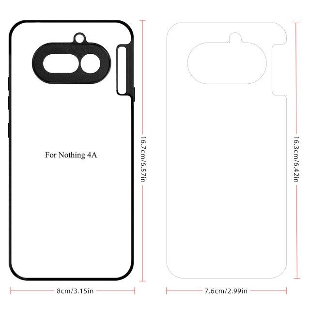 Sublimation 2D TPU Phone Case For Nothing Phone 4A, Nothing Phone 3A ProSoft Rubber Heat Press DIY Printing Phone Cover