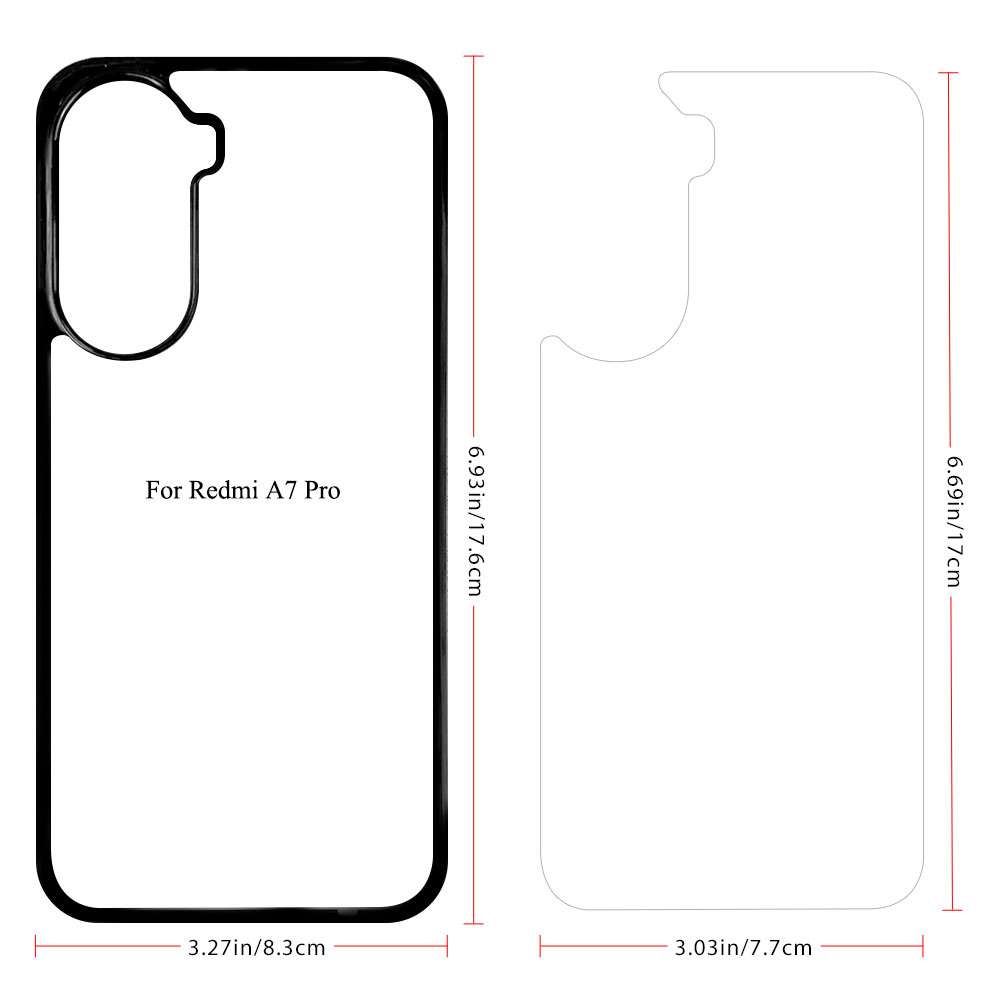 Sublimation 2D TPU Phone Case for Redmi Turbo 5 DIY Phone Cover With Aluminum Sheet