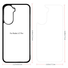 Sublimation 2D TPU Phone Case for Redmi Turbo 5 DIY Phone Cover With Aluminum Sheet