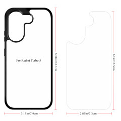 Sublimation 2D TPU Phone Case for Redmi Turbo 5 DIY Phone Cover With Aluminum Sheet