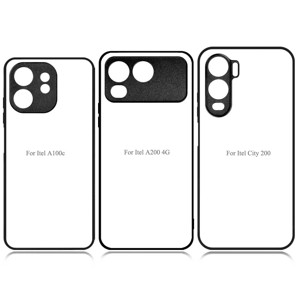 Smooth Sides!!! For Itel A200, Itel Super 26 Ultra, City 100, S24 2D TPU Phone Case Soft Silicone Phone Shell With Aluminum Insert for Sublimation Printing