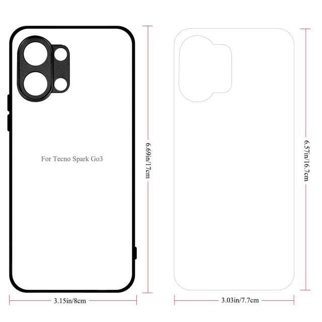 Smooth Sides!!! For Tecno Pova Curve 2, Pova Curve 2D TPU Phone Case With Aluminum Insert For Sublimation Printing