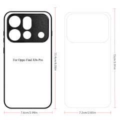 Sublimation Phone Case for Oppo Find X9S Pro Sublimation Blank 2D TPU Phone Case With Aluminum Insert