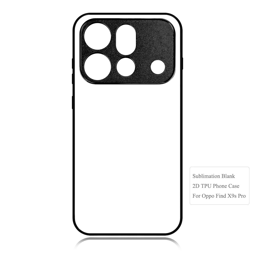 Sublimation Phone Case for Oppo Find X9S Pro Sublimation Blank 2D TPU Phone Case With Aluminum Insert