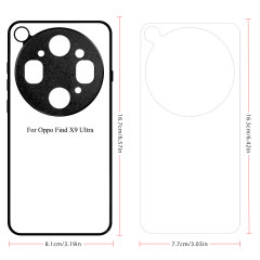 Sublimation Phone Case for Oppo Find X9S Pro Sublimation Blank 2D TPU Phone Case With Aluminum Insert