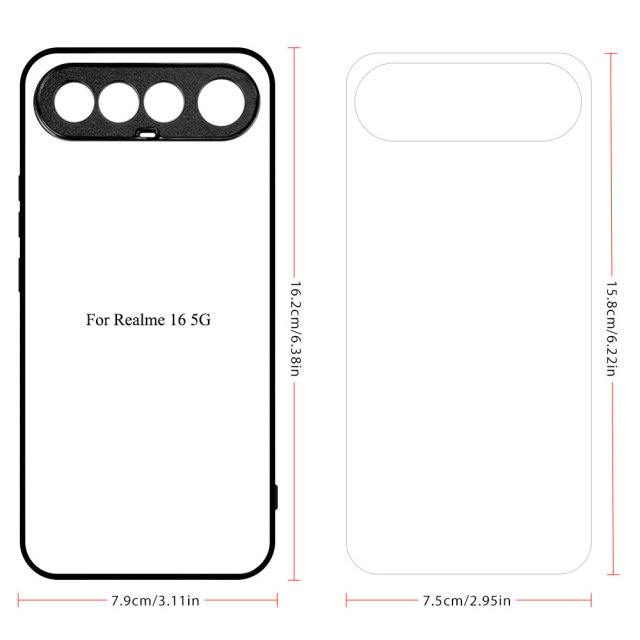 Sublimation Phone Case for Oppo Find X9S Pro Sublimation Blank 2D TPU Phone Case With Aluminum Insert