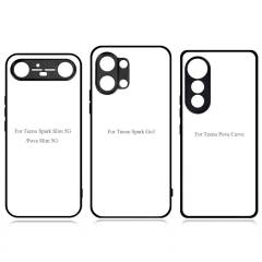 Smooth Sides!!! For Tecno Pova Curve 2, Pova Curve 2D TPU Phone Case With Aluminum Insert For Sublimation Printing