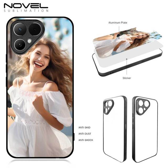 Smooth Sides!!! For Tecno Pova Curve 2, Pova Curve 2D TPU Phone Case With Aluminum Insert For Sublimation Printing