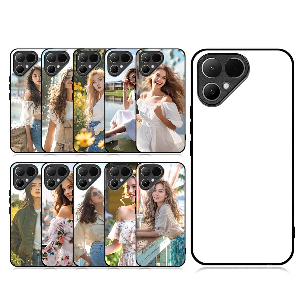 Smooth Sides!!! For Tecno Pova Curve 2, Pova Curve 2D TPU Phone Case With Aluminum Insert For Sublimation Printing
