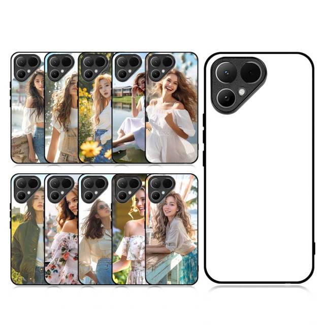 Smooth Sides!!! For Tecno Pova Curve 2, Pova Curve 2D TPU Phone Case With Aluminum Insert For Sublimation Printing