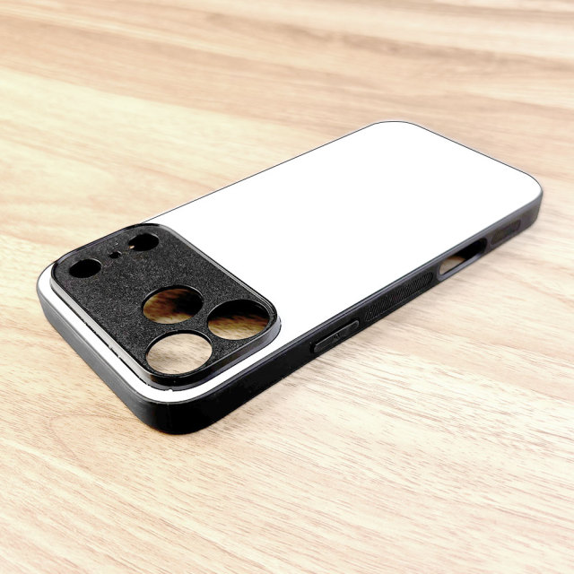 New 2D Sublimation TPU Phone Case with Inside Black Flocking for iPhone 17,16,15,13 Series DIY Shell with Aluminum Sheet