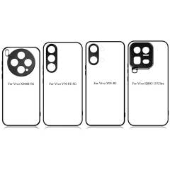 For Vivo V70 FE, V50,V40 Lite 5G,V30E 5G,Vivo Y18 4G,Y38 5G,Y29 4G,Y200I 5G DIY Logo Sublimation Blank 2D TPU Phone Case With Aluminum Insert