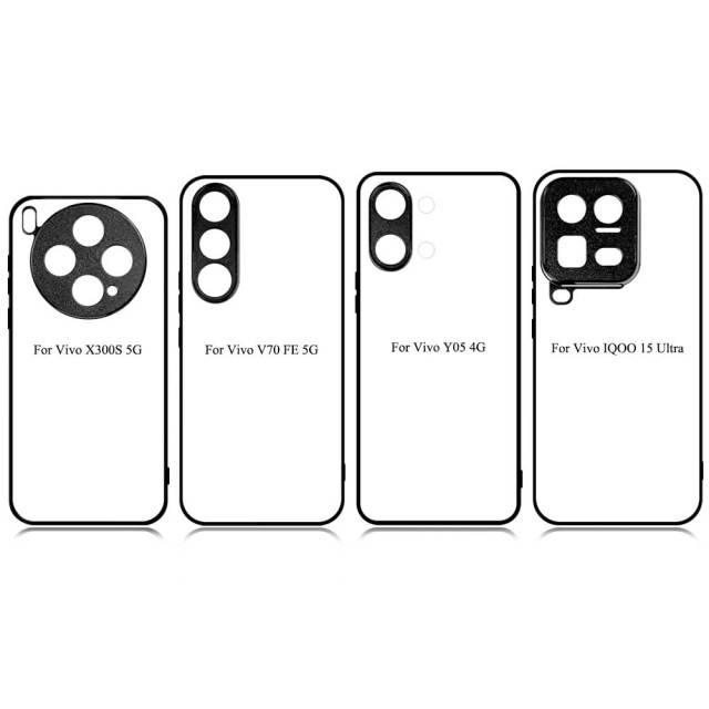 For Vivo V70 FE, V50,V40 Lite 5G,V30E 5G,Vivo Y18 4G,Y38 5G,Y29 4G,Y200I 5G DIY Logo Sublimation Blank 2D TPU Phone Case With Aluminum Insert