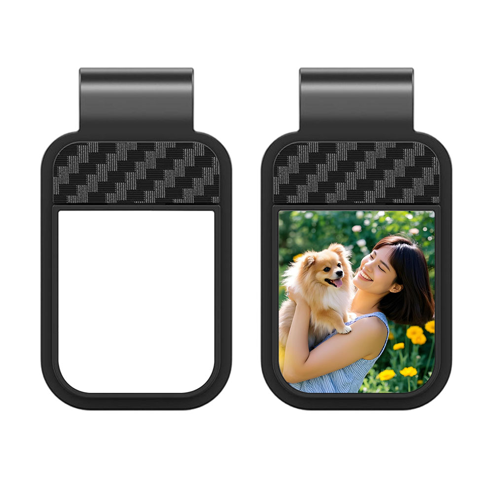 Sublimation Blank Car Sun Visor Glasses Clip Factory Direct ABS Plastic Eyeglass Holder Bulk Supply
