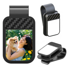 Sublimation Blank Car Sun Visor Glasses Clip Factory Direct ABS Plastic Eyeglass Holder Bulk Supply