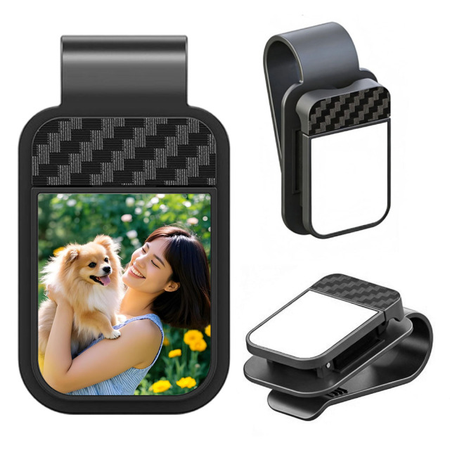 Sublimation Blank Car Sun Visor Glasses Clip Factory Direct ABS Plastic Eyeglass Holder Bulk Supply