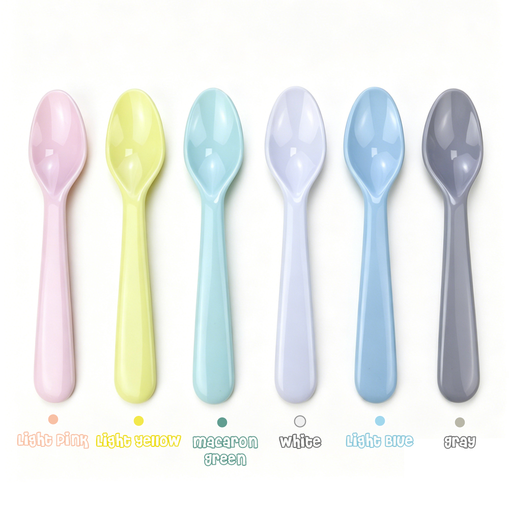 Sublimation Blank Colorful Kids Tableware Set Polymer Fork Knife Spoon with Custom Heat Press Mold Wholesale Bulk