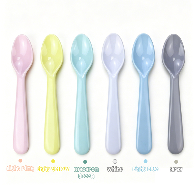 Sublimation Blank Colorful Kids Tableware Set Polymer Fork Knife Spoon with Custom Heat Press Mold Wholesale Bulk