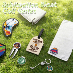 Sublimation Blank Golf Accessories Set Factory Direct Custom Printable Golf Gear for Business