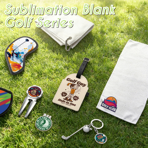 Sublimation Blank Neoprene Golf Iron Headcovers - Double-Sided Printable, Velcro Closure for Custom Golf Club Protection