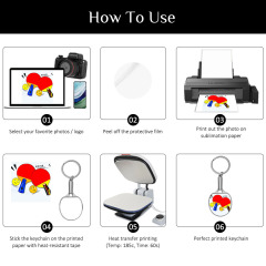 6 Styles Sublimation Blank Metal Keychain Bulk Supply Zinc Alloy Keyring with Aluminum Insert Table Tennis Pickleball Football Cross Rhombus Pendant