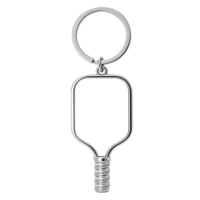 6 Styles Sublimation Blank Metal Keychain Bulk Supply Zinc Alloy Keyring with Aluminum Insert
