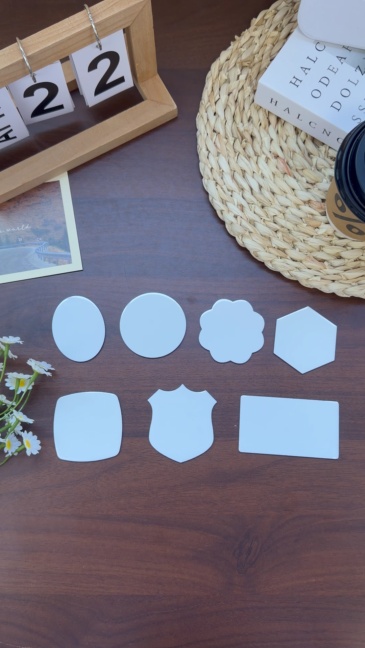 Sublimation Blank Aluminum Fridge Magnet Factory Direct 10 Shapes Magnetic Souvenir Bulk Supply