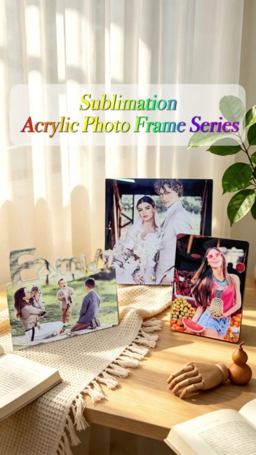 Sublimation Acrylic Blank Photo Frames with 9 shapes Desktop Display Designed for Valuable Pictures