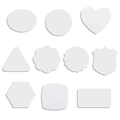 Sublimation Blank Aluminum Fridge Magnet Factory Direct 10 Shapes Magnetic Souvenir Bulk Supply