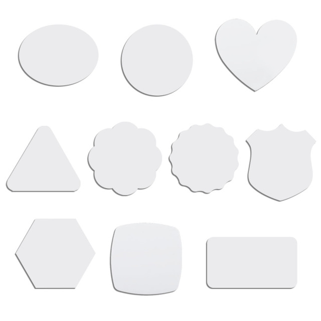 Sublimation Blank Aluminum Fridge Magnet Factory Direct 10 Shapes Magnetic Souvenir Bulk Supply