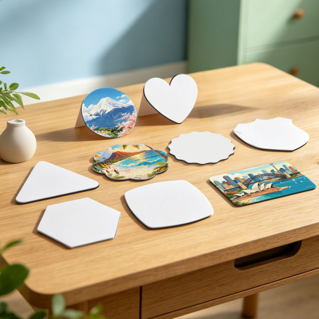Sublimation Blank Aluminum Fridge Magnet Factory Direct 10 Shapes Magnetic Souvenir Bulk Supply