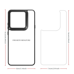 Sublimation Blank 2D TPU Phone Case for Moto G06 Power, G17, G86 Power, G06, G15, G05,G Power 2025,G75 5G,Moto G55,G04/G24,G14 Power, DIY Shell With Aluminum Sheet