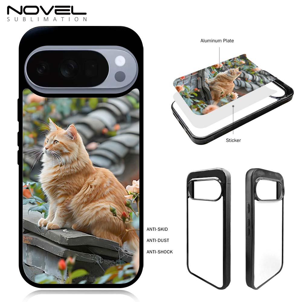 For Google Pixel 11, Pixel 10A,Pixel 9,Pixel 8A,Pixel 8,Pixel 7A,2,3,4  Sublimation Blank 2D TPU+PC Case Cover With Aluminum Sheet