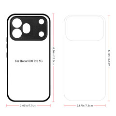 For Honor 600, Honor 600 Lite, Honor X6C, Honor 200,Honor 200 Pro, Honor GT 5G CN,Honor Series Sublimation Blank Rubber 2D TPU Phone Case Cover