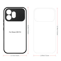 For Honor 600, Honor 600 Lite, Honor X6C, Honor 200,Honor 200 Pro, Honor GT 5G CN,Honor Series Sublimation Blank Rubber 2D TPU Phone Case Cover