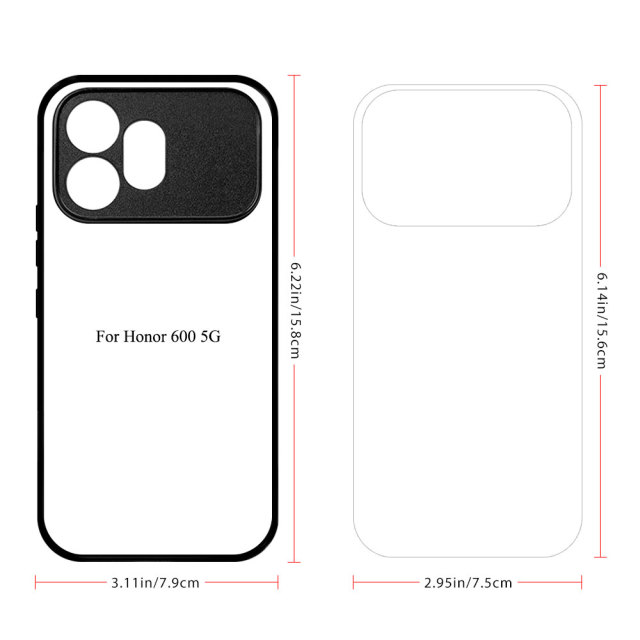 For Honor 600, Honor 600 Lite, Honor X6C, Honor 200,Honor 200 Pro, Honor GT 5G CN,Honor Series Sublimation Blank Rubber 2D TPU Phone Case Cover