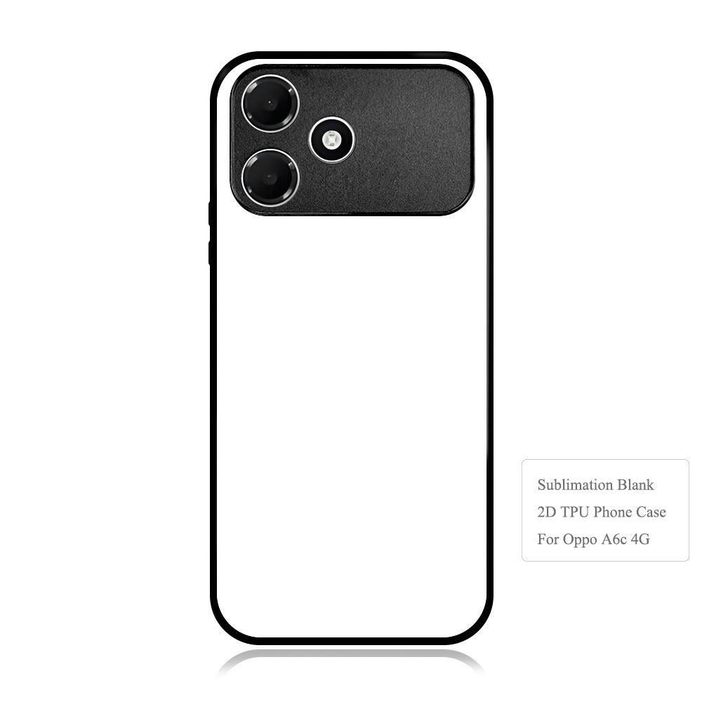For Oppo A6C, A6X, A5 5G,A5 Pro 5G,A3X 5G,A3 Pro 5G Sublimation 2D TPU Case Cover With Aluminum Insert Blank Phone Case