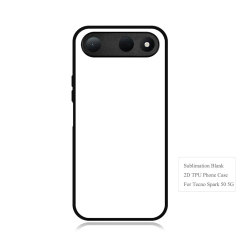 Smooth Sides!!! For Tecno Spark 50 Series Sublimation 2D TPU Silicone Phone Case Cover With Aluminum Insert for Tecno Spark 50 5G, Spark 40 4G, Spark 40C, Spark 40 Pro, Spark 40 Pro Plus