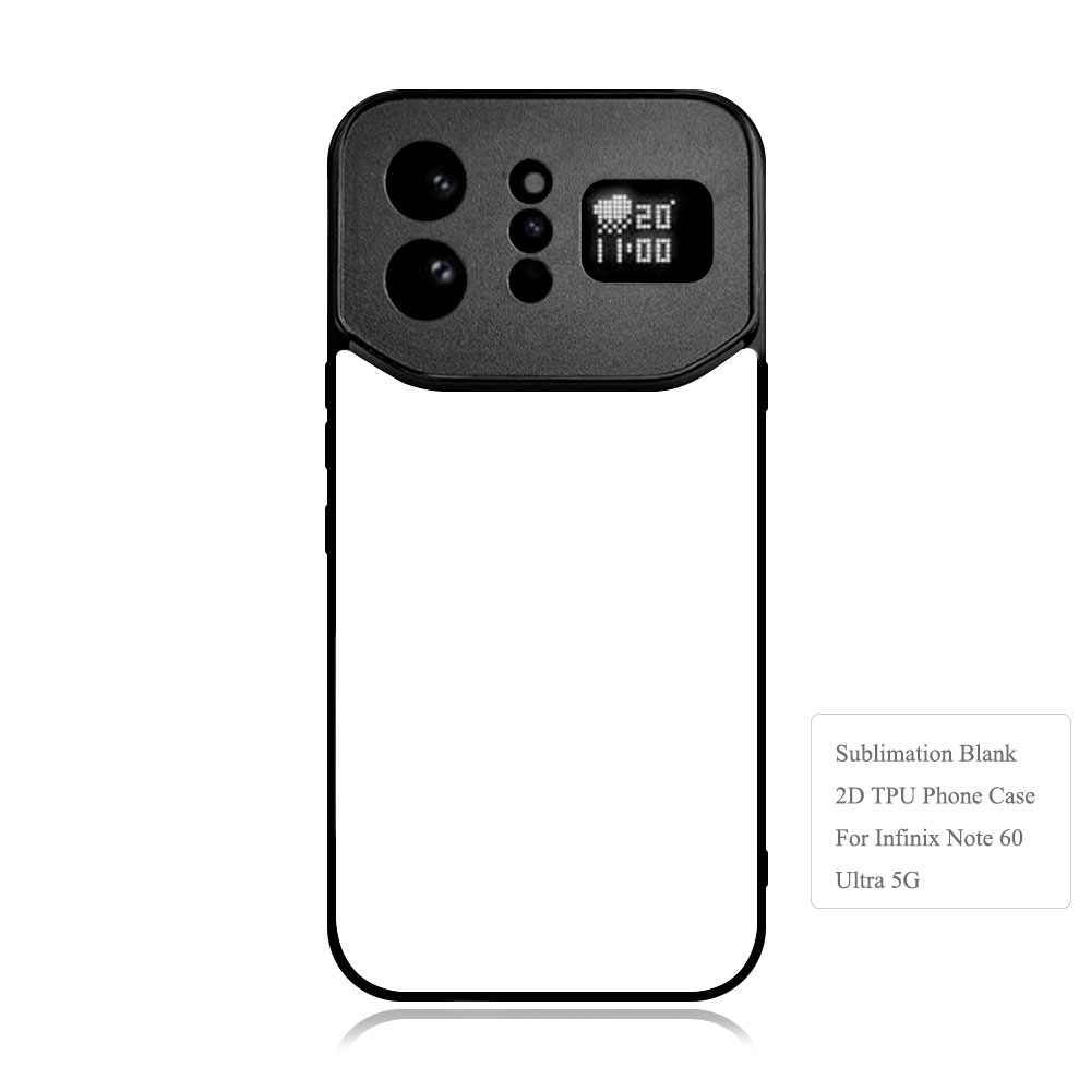 New Arrival!!! Sublimation 2D TPU Phone Case Heat Press DIY Phone Cover with Aluminum Insert for Infinix Note 60 Ultra 5G, Infinix GT 50 Pro 5G